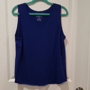 Chico's Ultimate Tee Royal Blue Sleevless